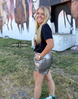 Marfa Metallic Shorts