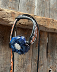 Classic Red, White and Blue Browband/One Ear Tack Set