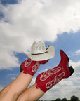 SALE The Pistola Red Cowboy Boot