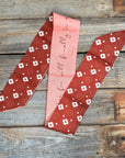 Burgundy Western Skinny Mini Wild Rag Scarf / Cowgirl Necktie