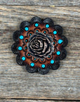 Copper Rose Western Concho W107