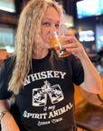 Whiskey Is My Spirit Animal Graphic Tee - Bourbon Cowgirl