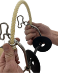 3 Piece Twisted Wire Dog Bone with Rope Band