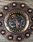 Cactus and Flower Western Concho W219