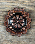 Copper Flower Western Concho W196