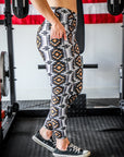 DEL RIO FULL PRINT CROSSOVER LEGGINGS
