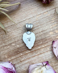 Sterling Silver Purple Spiny Oyster Heart Pendant – Handmade by Artist Shay Pfeiffer