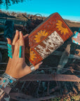 The Shania Sunflower Wallet a Haute Southern Hyde by Beth Marie Cowhide Wallet