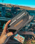 The Shania Sunflower Wallet a Haute Southern Hyde by Beth Marie Cowhide Wallet