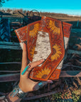 The Ellie Sunflower Wallet a Haute Southern Hyde by Beth Marie Exclusive