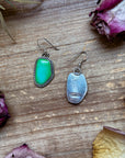 Sterling Silver Sonoran Turquoise Dangle Earrings – Handmade by Artist Jason Ogg