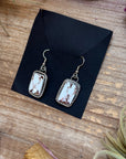 Sterling Silver Wild Horse Jasper Dangle Earrings – Handmade by Artist Jason Ogg