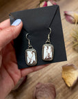 Sterling Silver Wild Horse Jasper Dangle Earrings – Handmade by Artist Jason Ogg