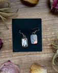 Sterling Silver Wild Horse Jasper Dangle Earrings – Handmade by Artist Jason Ogg