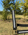 Black Bling Nylon Horse Halter BNHBLK