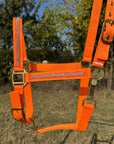 Orange Bling Nylon Horse Halter BNHORA