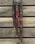Tooled Red Leather Beaded Dog Collar