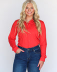 RED PERFORMANCE RODEO SHIRT