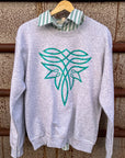 The Turquoise Boot Stitch Graphic Sweatshirt