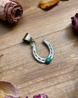 Sterling Silver Horse Pendant with Turquoise
