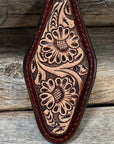 Two Tone Leather Key Chain