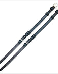 ExionPro Bridle Cheek Pieces With Buckle Fastening - White Stitching