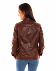 Ladies Zip/snap Front Jacket - L1104