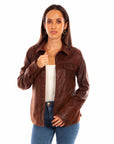 Ladies Zip/snap Front Jacket - L1104