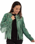 Ladies Beaded/fringe Jacket - L1130