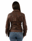 Ladies Studded Fringe Jacket - L1162