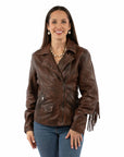 Ladies Studded Fringe Jacket - L1162