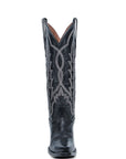 L6282 - WOMEN'S EMBOIDERY BLACK SNIP TOE CIRCLE G COWBOY BOOT
