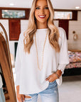 Alessia Smocked Wrist Shift Top