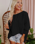 Alessia Smocked Wrist Shift Top