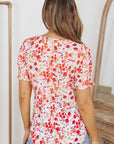 Inaya Ruffle Bubble Sleeve Blouse