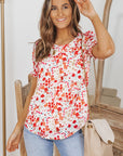 Inaya Ruffle Bubble Sleeve Blouse