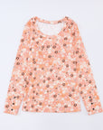 Whitney Floral Knit Long Sleeve Top