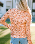 Whitney Floral Knit Long Sleeve Top