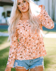 Whitney Floral Knit Long Sleeve Top