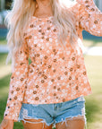 Whitney Floral Knit Long Sleeve Top