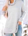 Rebecca Cowl Neck Shift Tunic Top