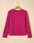 Tiffany Textured Thumbhole Sleeve Top