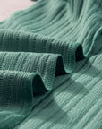 Capri Ruffled Half Sleeve V Neck Textured Top