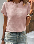 Miley Ruffled Short Sleeve Blouse