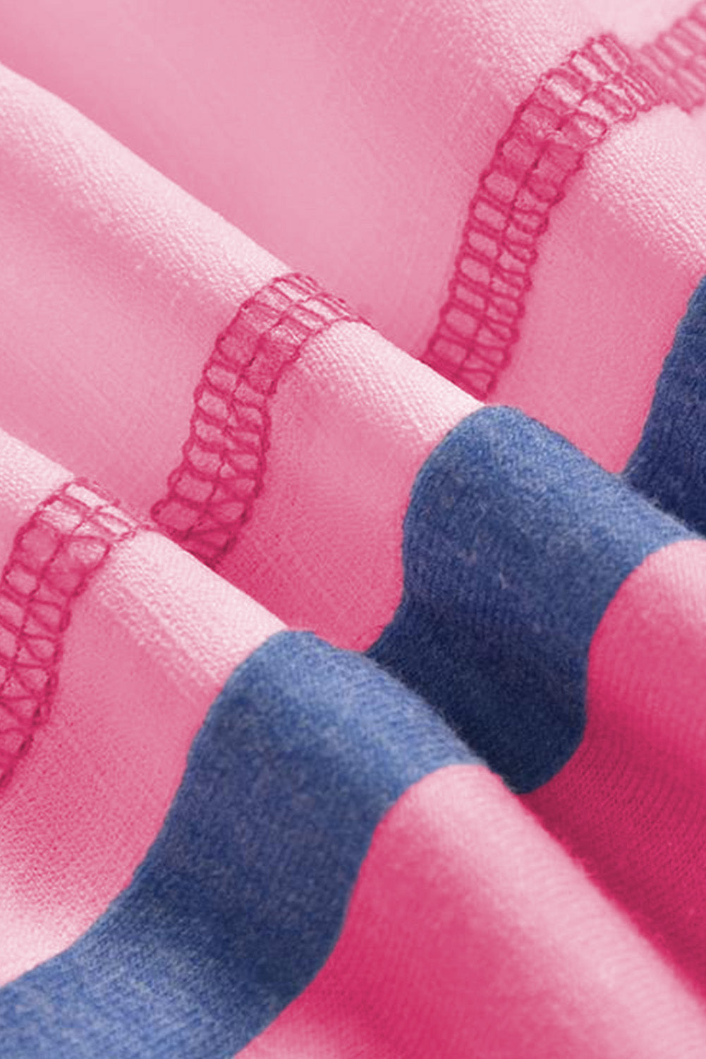 Marie Patchwork V Neck Shirt