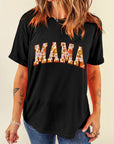 Sunny Flower MAMA Letter Graphic Tee
