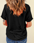 Sunny Flower MAMA Letter Graphic Tee