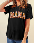 Sunny Flower MAMA Letter Graphic Tee