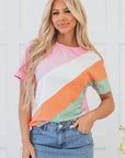 Sylvie Seamed Crewneck Top.