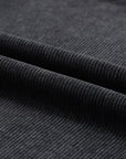 Faith Solid Ribbed Knit Round Neck Pullover Sweatshirt